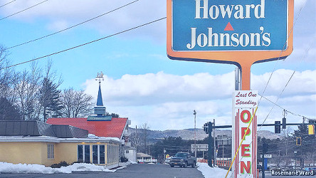 The last Howard Johnson's restaurant is for sale